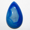 Sky Blue Druzy Tear Drops Cabochon Sparkle - Huge Size - 31x53 mm approx
